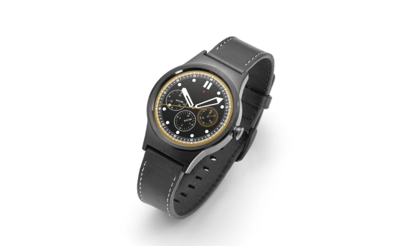 Watch Black plate+Leather